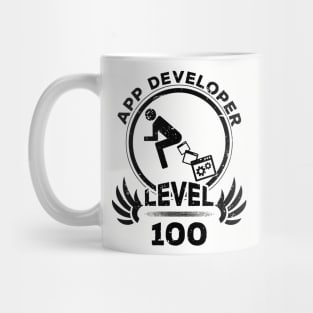 Level 100 App Developer Funny Programmer Gift Mug